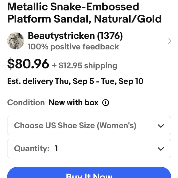 Michael Michael Kors Annalise gold snake embossed - Picture 13 of 13